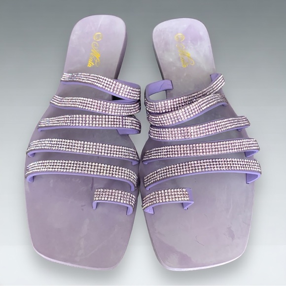 NEW Mata Lavender Believe In Sole-Mates Sandals Size 8.5 - Picture 3 of 5